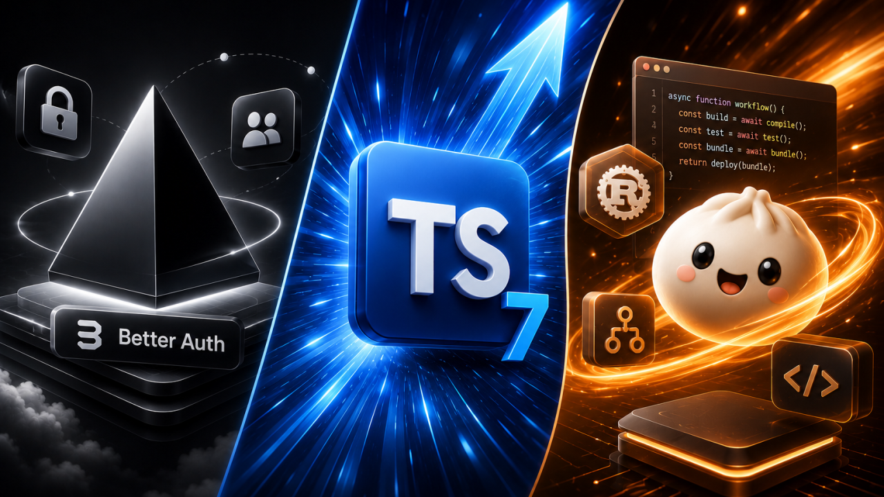 10배 빨라진 TypeScript 7, Better Auth를 인수한 Vercel, Rust로 갈아탄 Bun